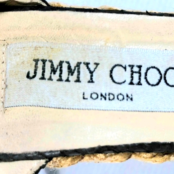 Jimmy Choo Italy Dark Brown Leather Women's Open Toe Wedge Heel Sandals 37 - Picture 5 of 6